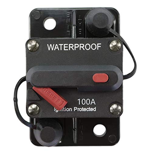 STETION 100 Amp Circuit Breaker Trolling with Manual Reset Car Marine Trolling Motors Boat ATV Manual Power Protect for Audio System Fuse 12V-48VDC Waterproof (100Amp) … 100Amp - NewNest Australia