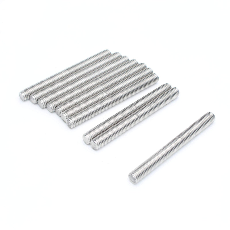 Smartsails M8 x 80mm，304 Stainless Steel Full Threaded Rod, Right Hand Thread (10Pieces) Silver m8x80 - NewNest Australia