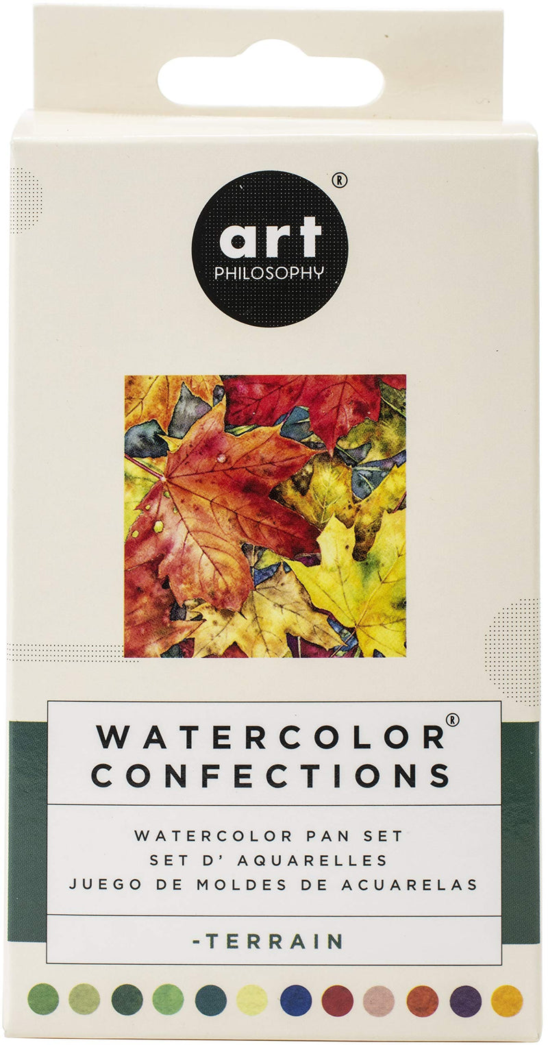 Prima Marketing Prima Confections Watercolor Pans 12/Pkg-Terrain, Original - NewNest Australia