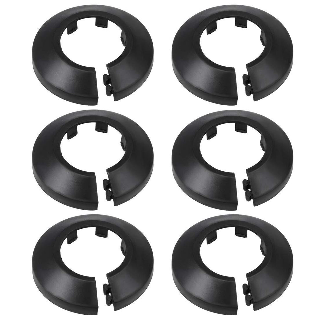 uxcell 32mm Pipe Cover Decoration PP Radiator Escutcheon Water Pipe Wall Cover Black 6 Pcs - NewNest Australia