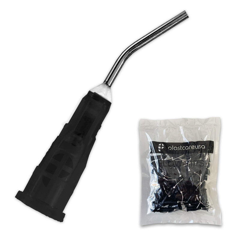 200 20 Gauge Black Dental Pre Bent Flow Dispensing Needle Etch Tips, 2 Bags 20 G (Black) - NewNest Australia