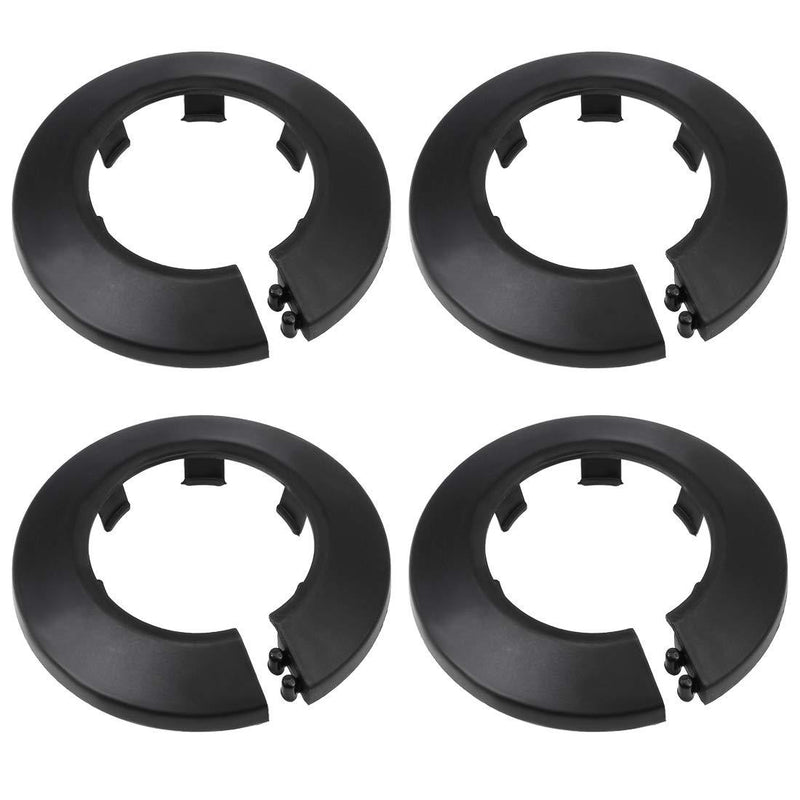 uxcell 40-41mm Pipe Cover Decoration PP Radiator Escutcheon Water Pipe Wall Cover Black 4 Pcs - NewNest Australia