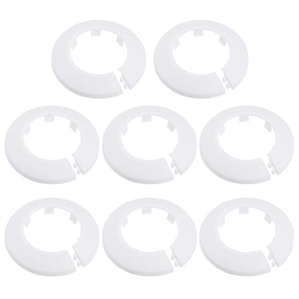 uxcell 43-44mm Pipe Cover Decoration PP Radiator Escutcheon Water Pipe Wall Cover White 8 Pcs - NewNest Australia