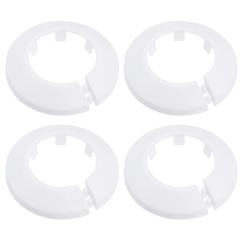 uxcell 34-35mm Pipe Cover Decoration PP Radiator Escutcheon Water Pipe Wall Cover White 4 Pcs - NewNest Australia