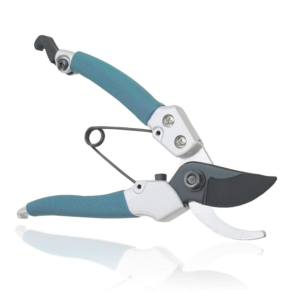 HOKAS S815 + Polyester Sheath Aluminum Bypass Floral Pruning Shears,Sharp and Durable 7 inches Tree Trimming Secateurs, Comfortable Handle with PVC, Heavy Duty high Carbon Steel Blade-Bush/Branch - NewNest Australia