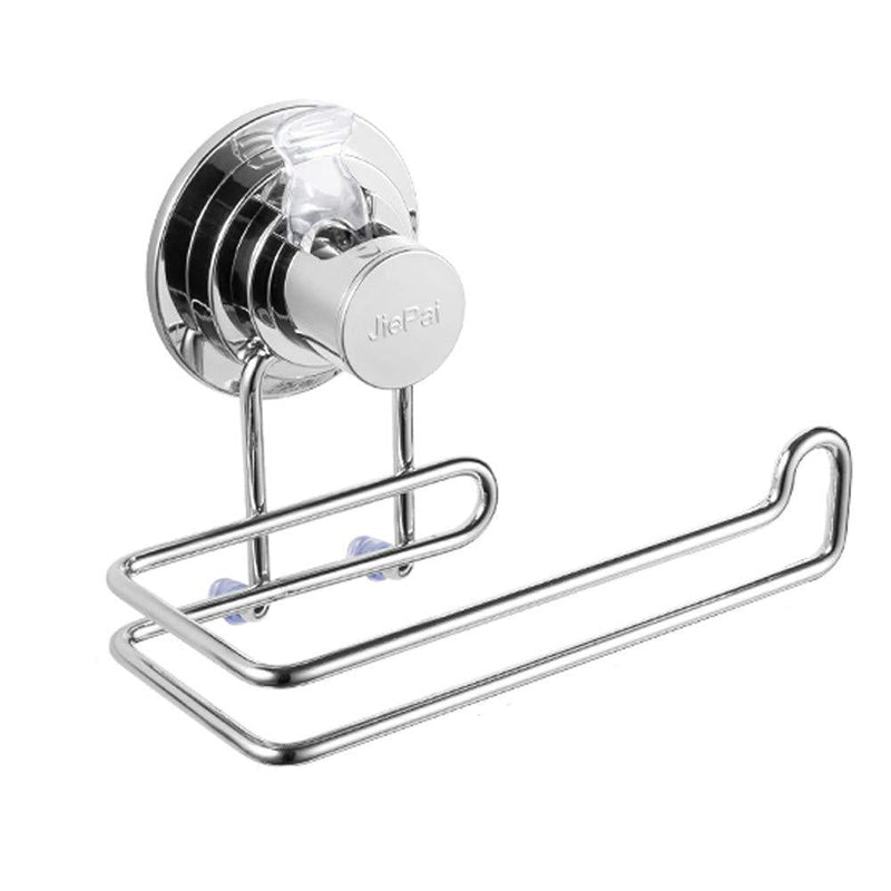 JiePai Vacuum Suction Cup Toilet Paper Holder Removable Bracket Wall Mount Towel/Tissue Rack for Bathroom Kitchen Chrome Suction Toilet Paper Holder-chrome - NewNest Australia