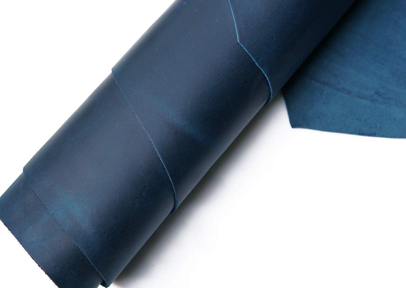 Tooling Leather Square 2.0mm Thick Finished Full Grain Cowhide Leather Crafts Tooling Sewing Hobby Workshop Crafting Leather (Blue, 6x12inches) Blue 6"x12" - NewNest Australia