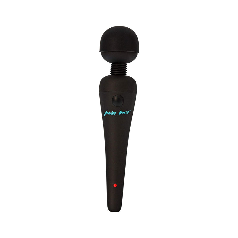 pure love Massage Wand, Personal Vibrator, Full Body Massager, Rechargeable & Waterproof, Handheld, Cordless, Powerful PowerBullet Motor, Black - NewNest Australia