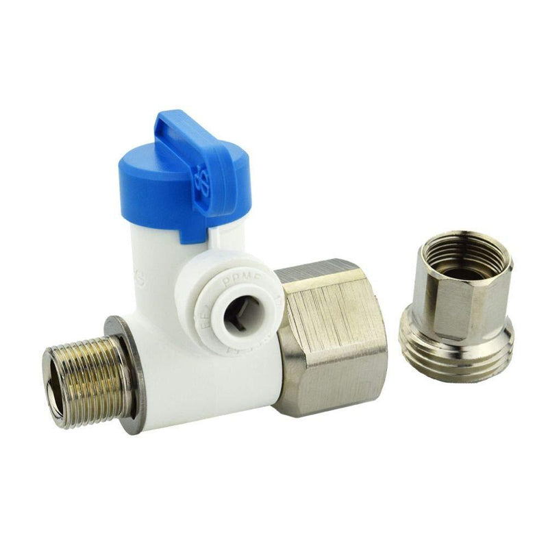 John Guest Speedfit ASVPP5LF-US Angle Stop Adapter Valve Plumbing Fitting, 1/2 x 3/8 x 1/4 Inch - NewNest Australia