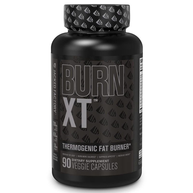 Burn XT Black Thermogenic Fat Burner - Weight Loss Supplement, Appetite Suppressant, Nootropic Energy Booster W/TeaCrine - Premium Acetyl L-Carnitine, Green Tea Extract, Capsimax - 90 Veg Diet Pills - NewNest Australia