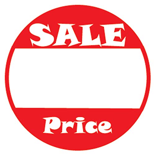 510 Pcs Self Adhesive Sale Price Labels (w/Blank Space for Discounted Amount) - Pricing for Merchandise & Product Tags - Round at 1 inch Diameter (25mm) (Sale) - NewNest Australia