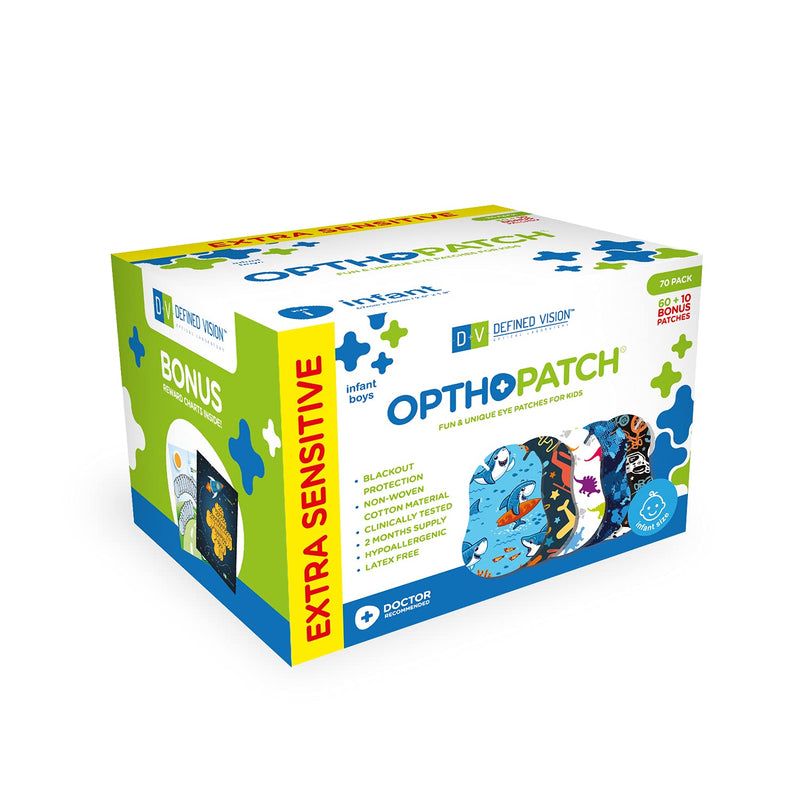 Infants Extra Sensitive Adhesive Eye Patch Boys 100 Pack Series II - NewNest Australia