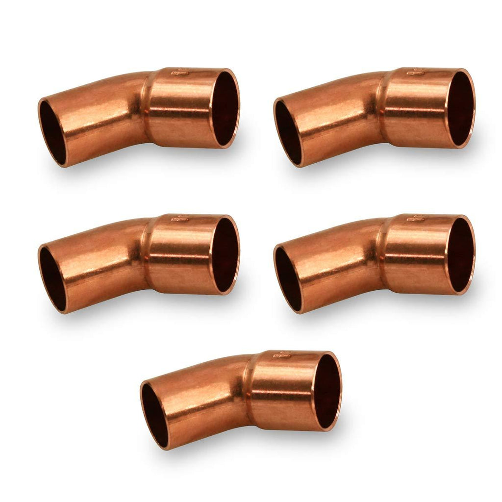 Supply Giant DDTG0012-5 45 degrees Street Elbow Copper Fittings, 1/2 - NewNest Australia