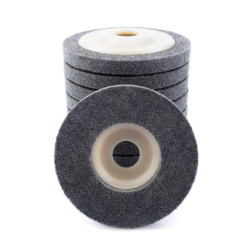 5-Pack 4.5inch Nylon Fiber Polishing Wheel Sanding Abrasive Disc Buffing Wheels for Angle Grinders 115mm x 22mm - NewNest Australia