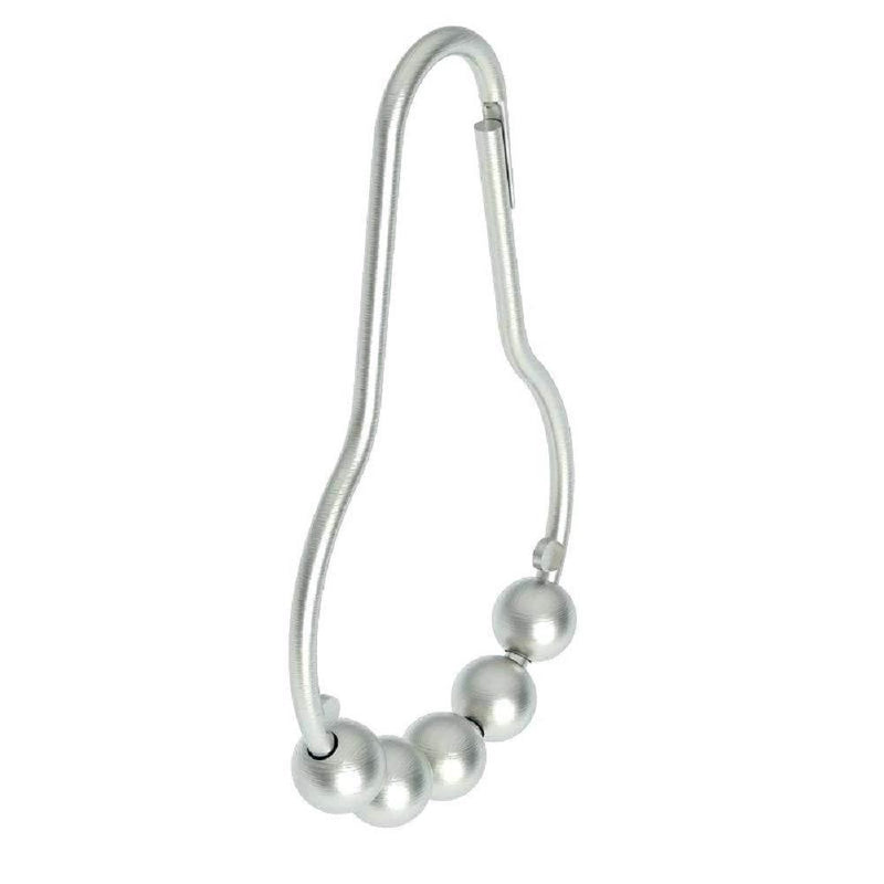 Xugoly showercurtainhooks0702 Shower Curtain Rings Hooks, Medium, Chrome, 8 Ounces - NewNest Australia