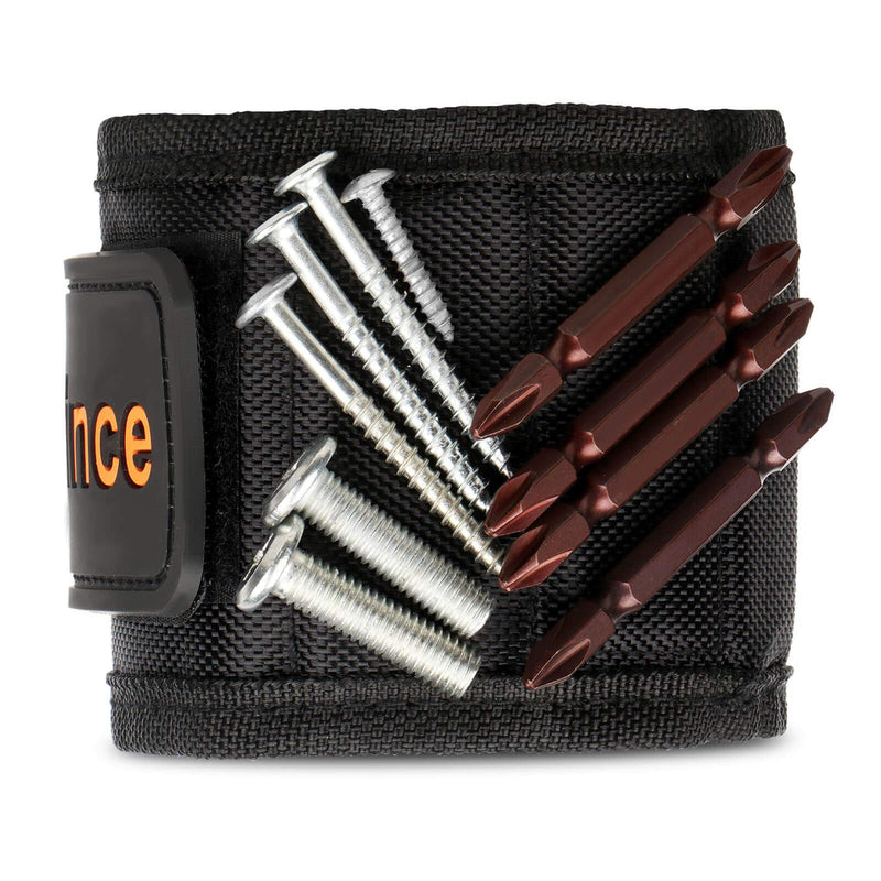 Magnetic Wristband,Strong Magnets Tools Holder for Screws,Nails,Drill Bits - Tool Gadget Gifts for Men Dad Father Black - NewNest Australia