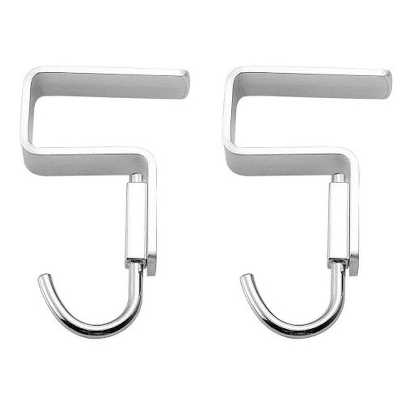 NewNest Australia - Haidong 2 Pack Student Desk Space Aluminium Alloy Nail-Free Hook Office Bag Hook Clothes Hook (Clamp 2cm/0.78",Suitable for 1.9 cm/0.74" Thick Plate.) Clamp 2cm/0.78",Suitable for 1.9 cm/0.74" thick plate. 