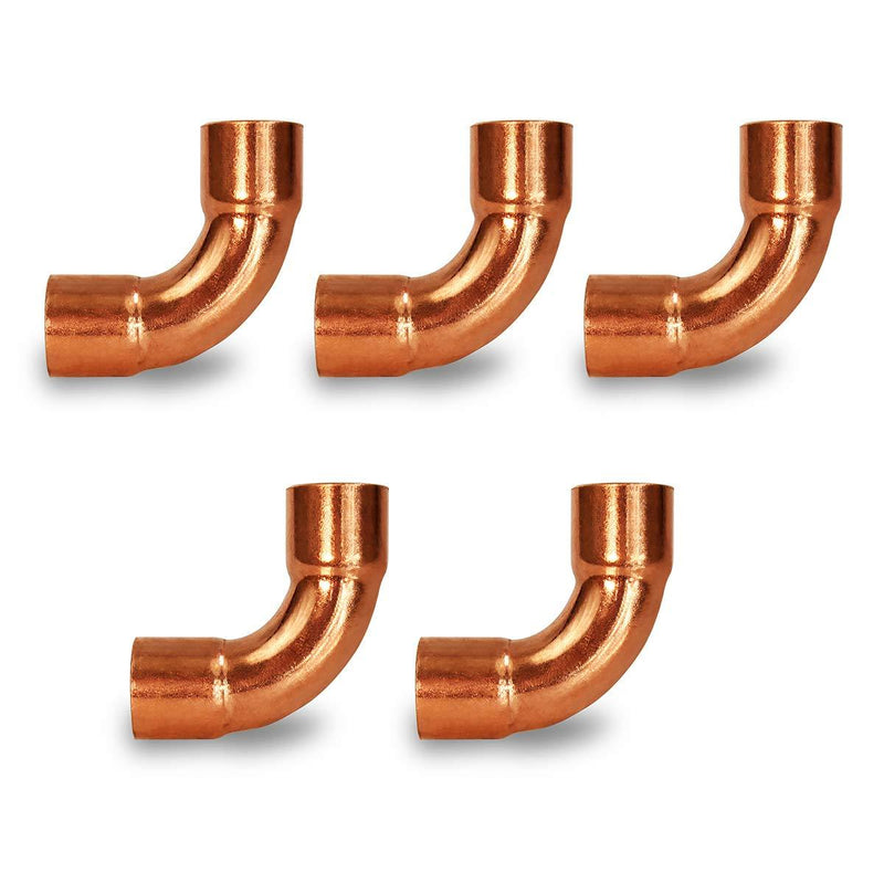 Supply Giant DDMU0034-5 90 degrees Long Turn Sweat Elbow Copper Fittings, 3/4 - NewNest Australia