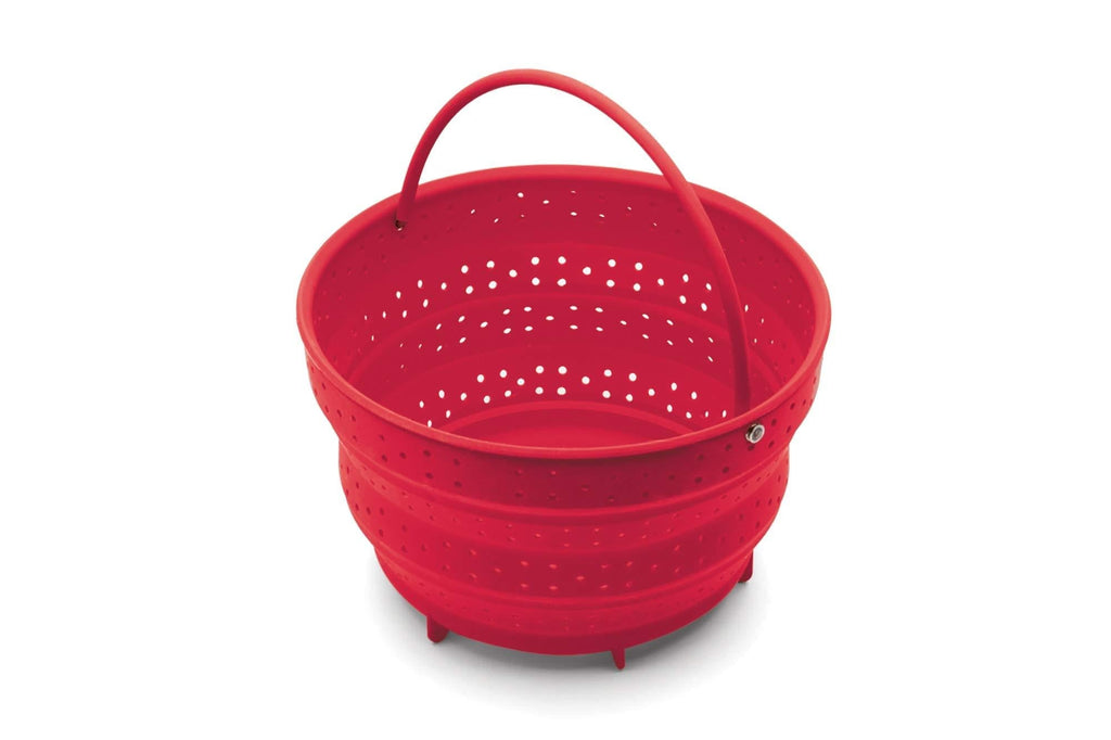 Fox Run Collapsible Silicone Steamer Basket Insert for Instant Pot, 6-Quart, Red - NewNest Australia