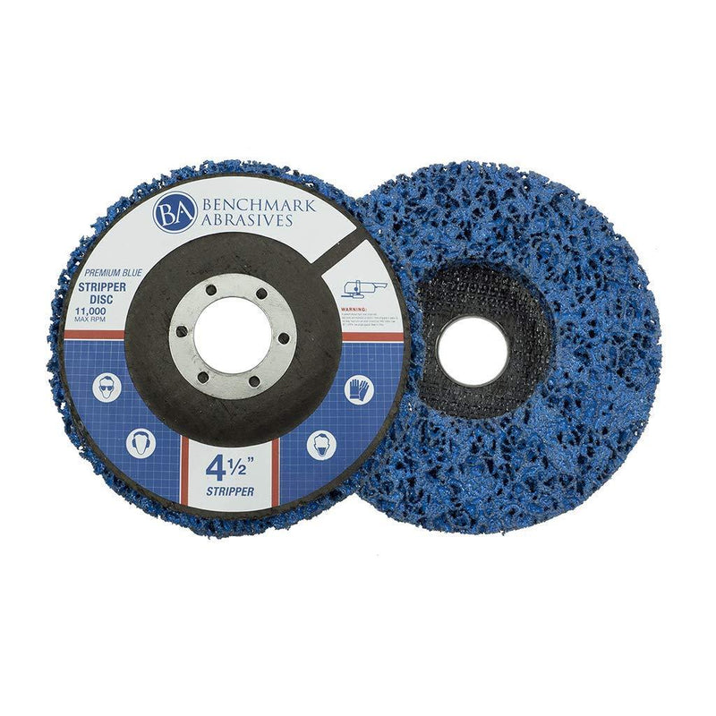 5 Pack - 4.5-Inch x 7/8-Inch Benchmark Abrasives Easy Strip Discs Clean & Remove Paint, Rust and Oxidation (Long Life) Long Life - NewNest Australia