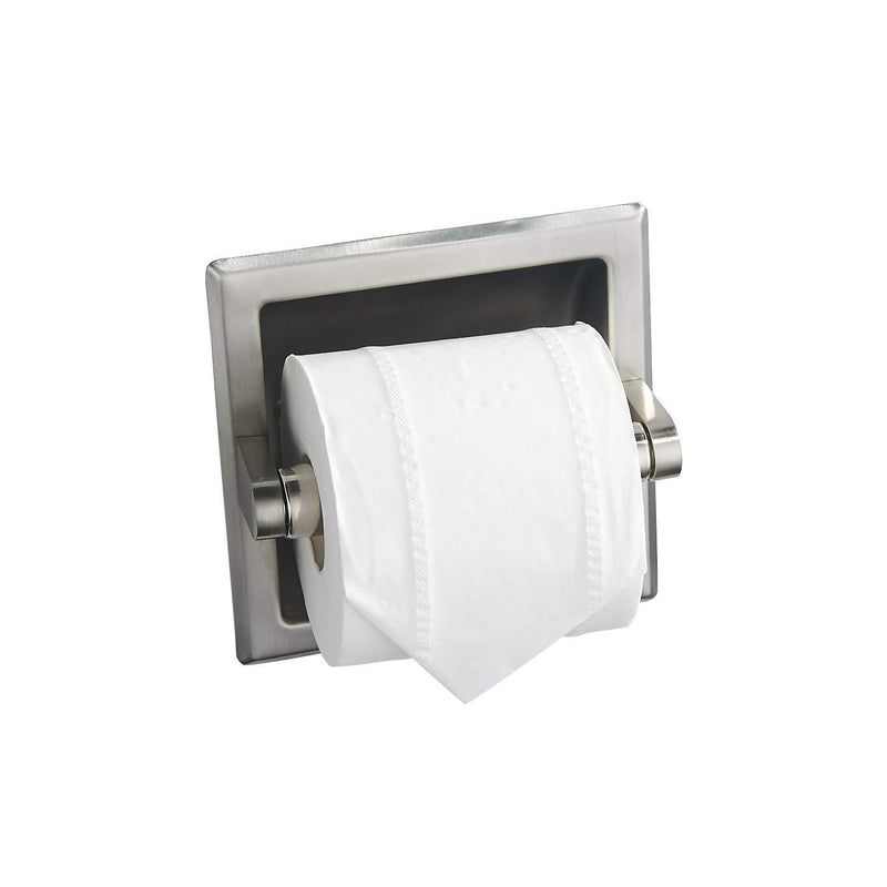 Stainless Steel 304 Recessed Toilet Paper Holder (Brush Nickel) Brush Nickel - NewNest Australia