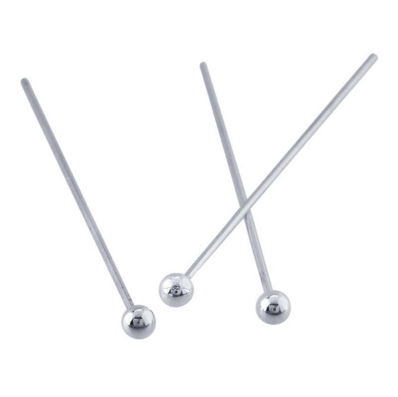 20pcs Authentic 925 Sterling Silver Head Pin Round Ball Pins 18mm (0.7 inch) For Jewelry Beading Threading Making (Wire 0.6mm/22 Gauge/0.024 Inch) SS424 20 - NewNest Australia