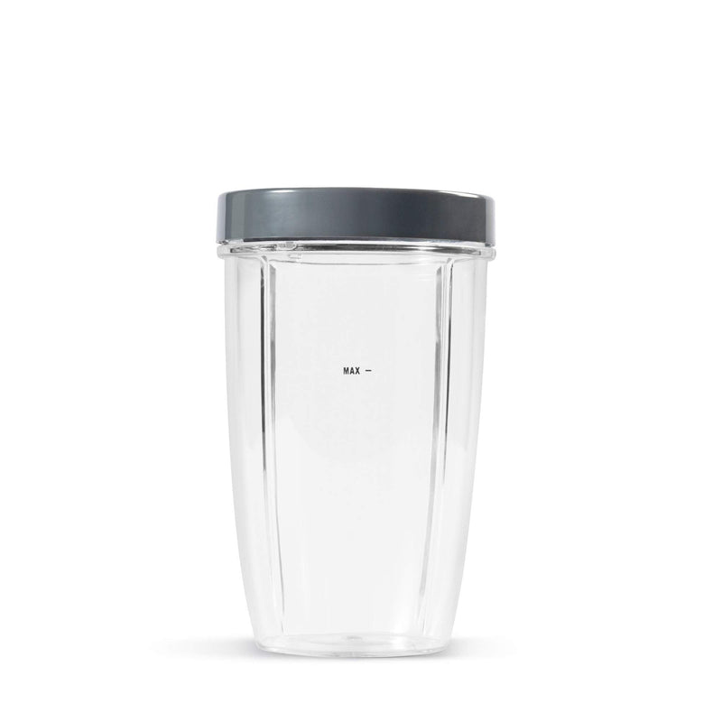 NutriBullet 24 Ounce Tall Cup with Standard Lip Ring, Clear/Gray - NewNest Australia