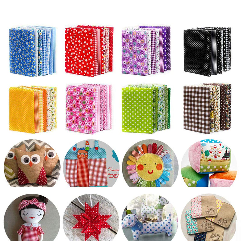 150Pcs 4" x 4" (10cm x 10cm) Cotton Craft Fabric Bundle Squares,Squares Sheets Patchwork,Pre-Cut Quilt Squares,DIY Sewing Quarters Bundle,Quilting Fabric Bundles 150Pcs - NewNest Australia