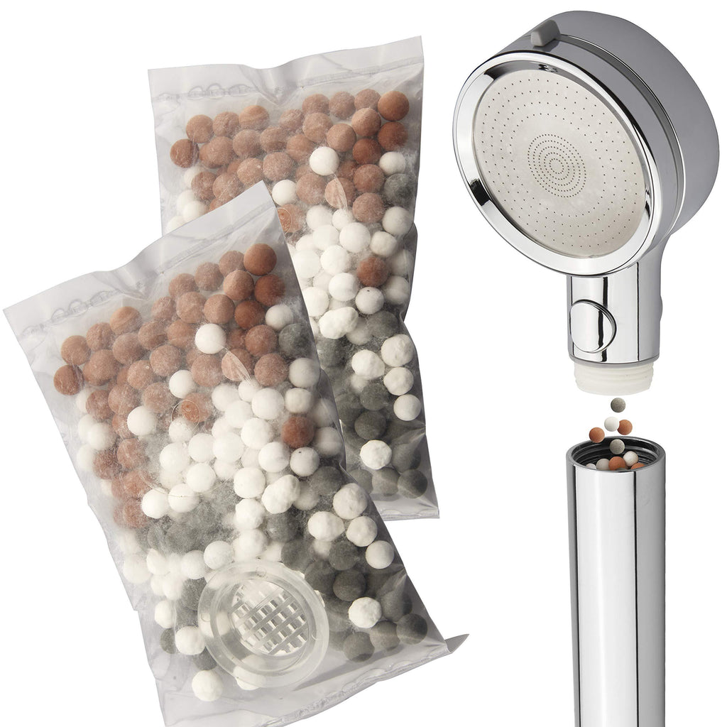 LaserJet 2-piece Mixed Mineral Stones Replacement Set - Use with Any LaserJet Handheld Shower Head or Combo – America's Most Cost Efficient Shower Water Filtration System – Trusted US Brand - NewNest Australia