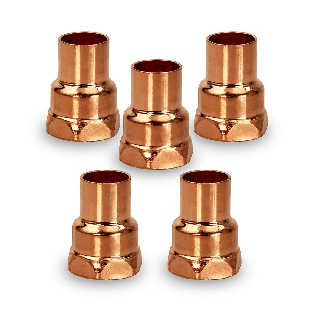 Supply Giant DDGA0012-5 Female Adapter Fitting Sweat x FIP Connections, 1/2, Copper - NewNest Australia