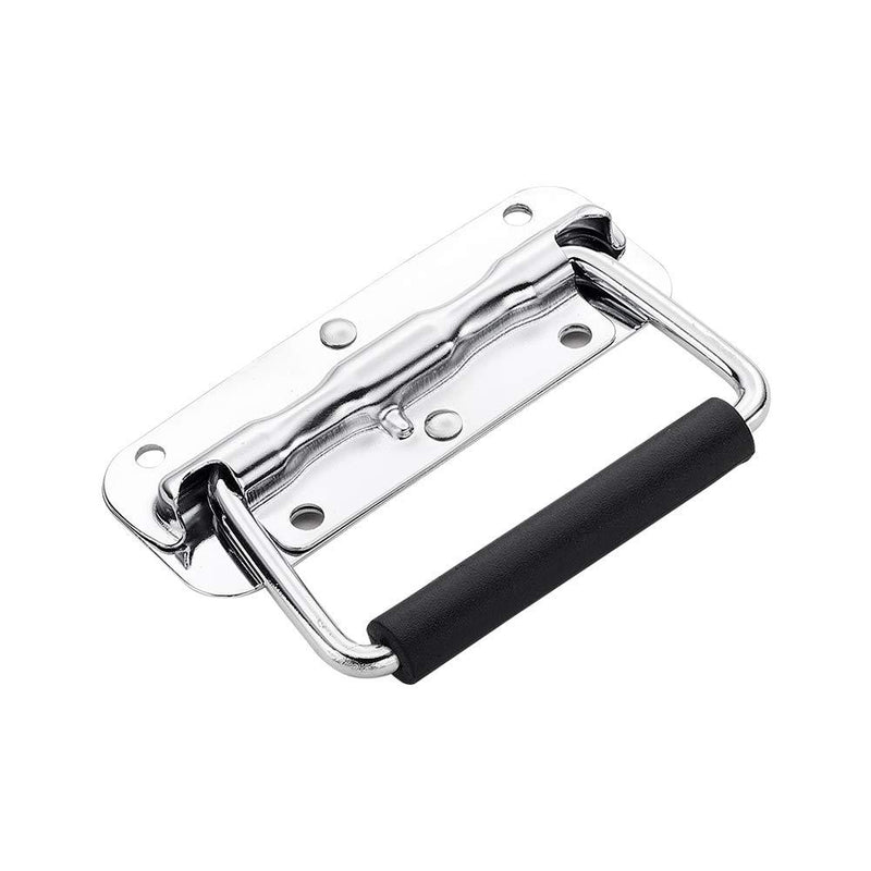 MroMax 110mmx40mm Iron Chrome Plated Toolbox Case Chest Ring Pull Handle Silver Tone - NewNest Australia