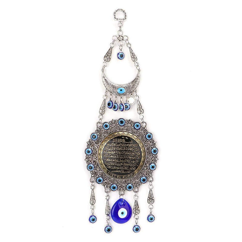 NewNest Australia - Biitfuu Blue Evil Eye, Turkish Blue Beads Amulet Delicate Blue Glass Ornament Home Protection Wall Hanging Decor for Lucky 