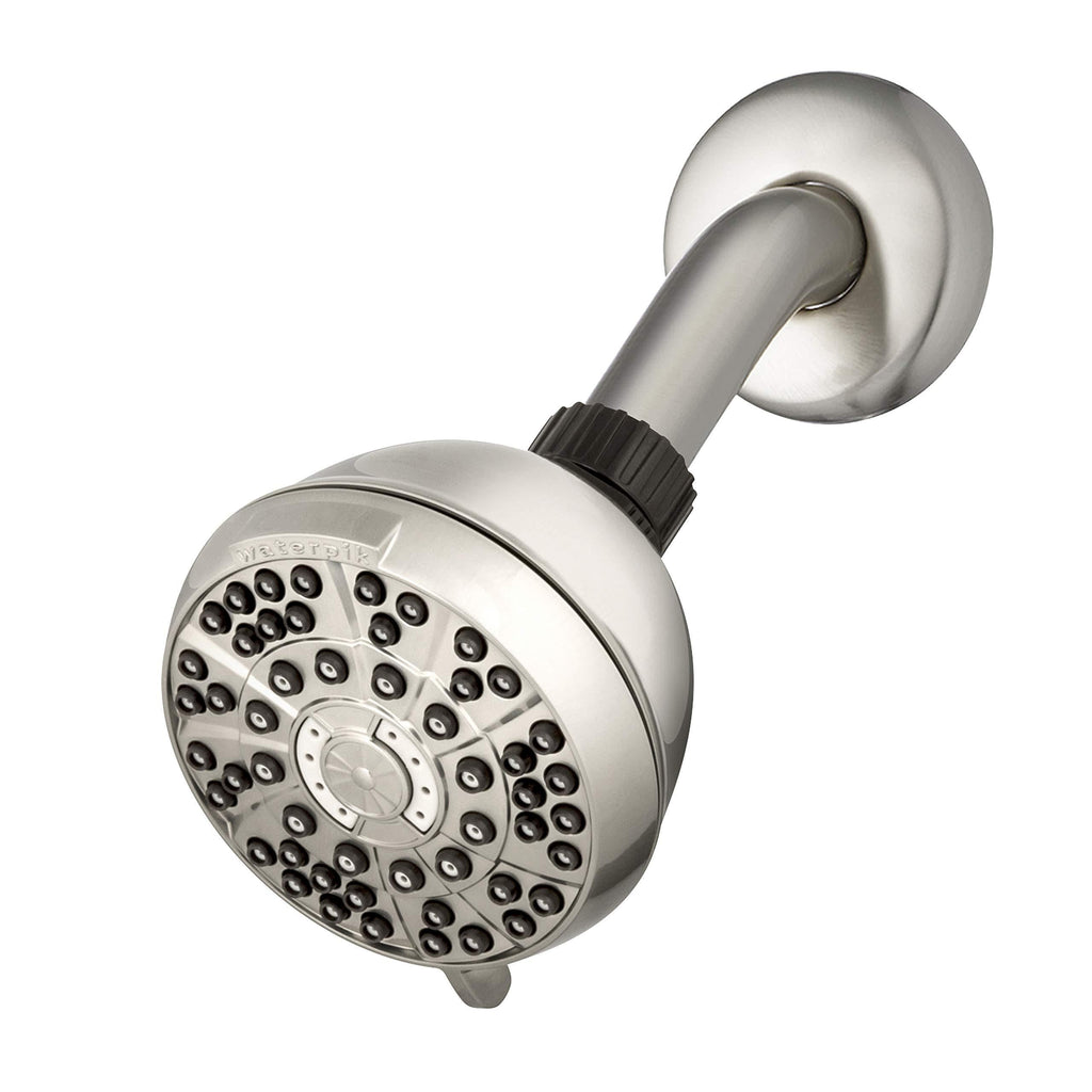 Waterpik XAS-619E PowerPulse Shower Head Brushed Nickel DIY Installation Features Powerful Therapeutic Strength Massage Setting, Easy Clean Anti-Clog Nozzles 1.8 GPM - NewNest Australia