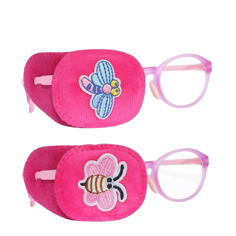 Astropic 2Pcs Eye Patches for Kids Glasses to Cover Either Eye (Butterfly & Dragonfly) Dragonfly & Butterfly - NewNest Australia