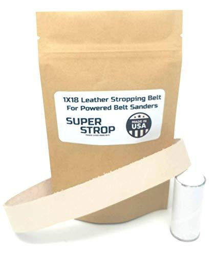 1X18 inch SUPER STROP Leather Honing Stropping Belt Fits Ken Onion Blade Grinding Attachment By Work Sharp Leather Belt - NewNest Australia