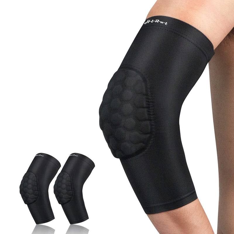 HiRui Elbow Pads for Kids Youth Adult, Basketball Baseball Elbow Brace Support Black Large - NewNest Australia