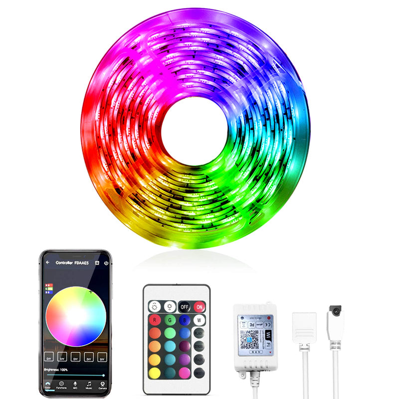 Daybetter Smart WiFi App Control Led Strip Lights Work with Alexa Google Assistant -16.4 feet 16.4 feet - NewNest Australia