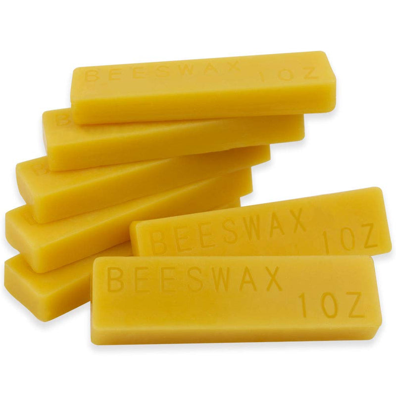 EricX Light Beeswax Bars 7oz,1oz for Each Beeswax Bars,Pack of 7 Beeswax Bars Cosmetic Grade - NewNest Australia