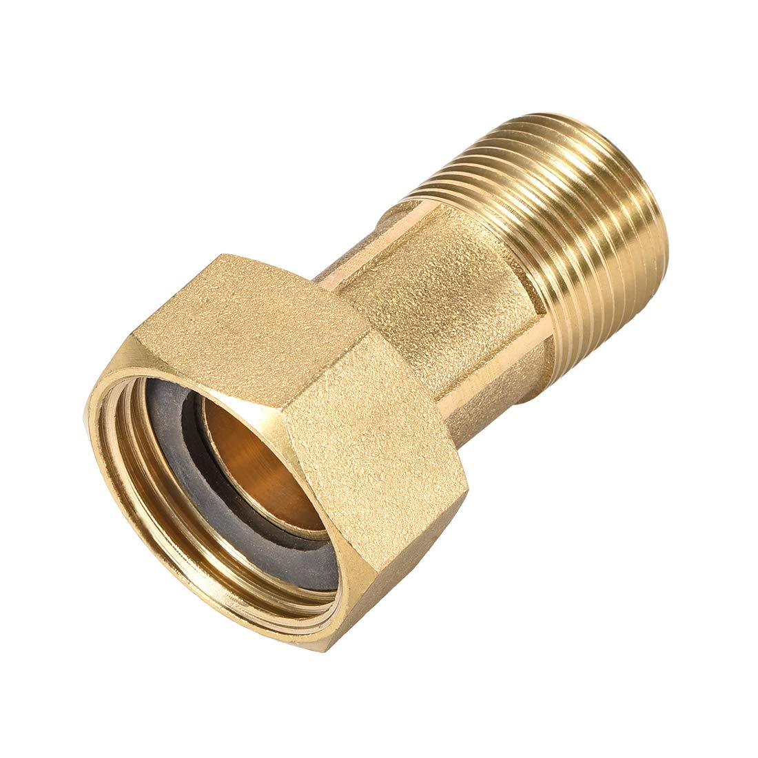 uxcell Brass Pipe Fitting, Hex Nipple, G3/4 Male X G1 Female