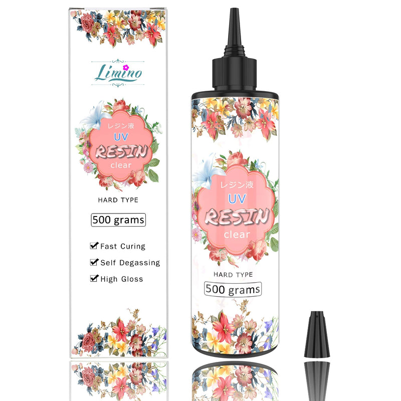 UV Resin 500g - Crystal Clear Improved Ultraviolet Curing Epoxy Resin for DIY Jewelry Making, Craft Decoration - Hard UV Glue Solar Cure Sunlight Activated Resin for Casting & Coating, DIY Resin Mold - NewNest Australia