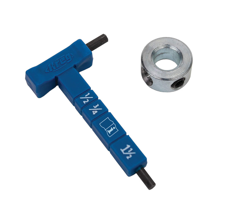 Kreg Easy-Set Stop Collar & Material Thickness Gauge/Hex Wrench Kit - KPHA330 - NewNest Australia