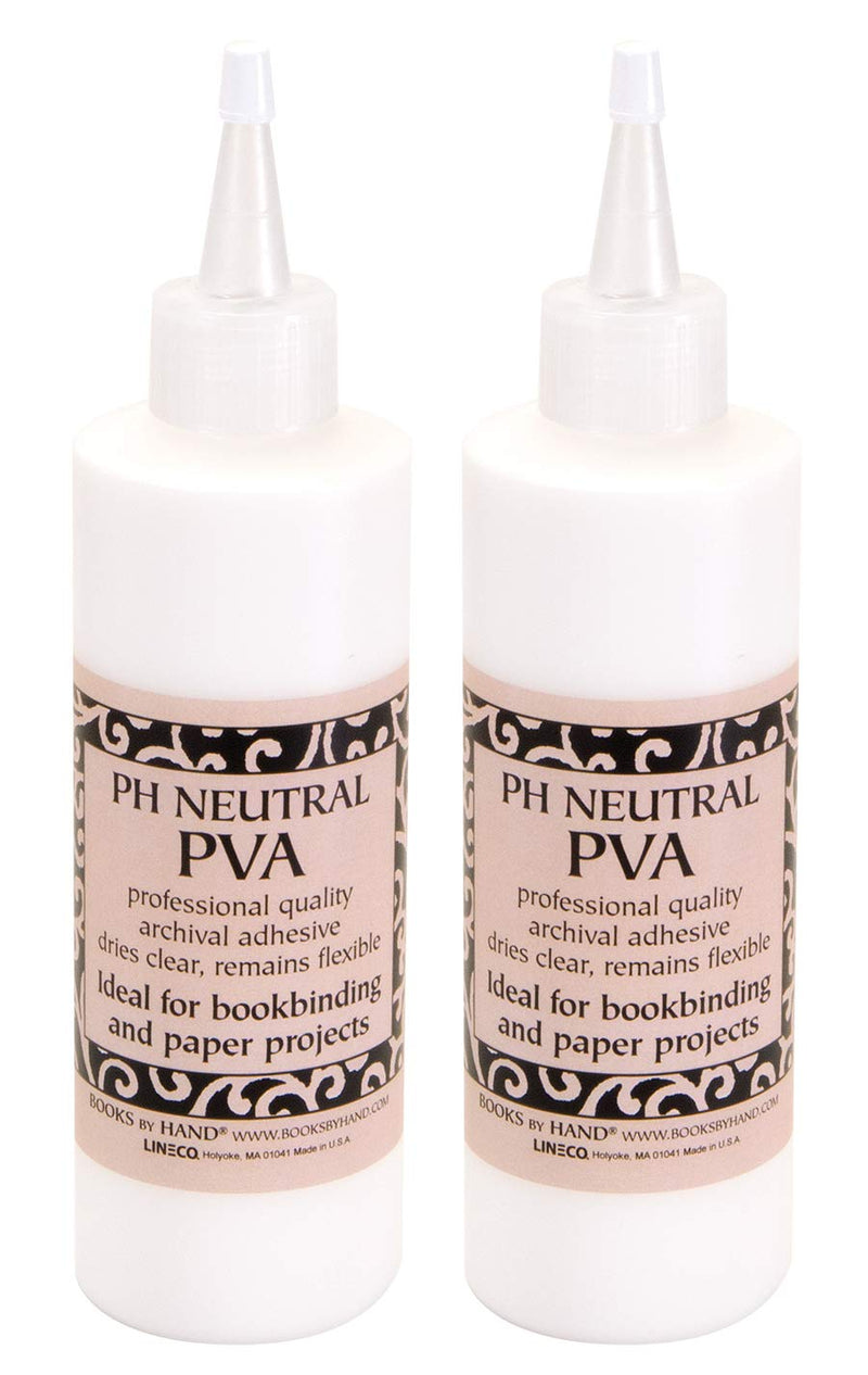 Books by Hand, Pack 2, pH Neutral PVA Adhesive Size 8 oz (BBHM217). Ideal for Bookbinding, Paper Projects, Art, Craft, DIY. - NewNest Australia