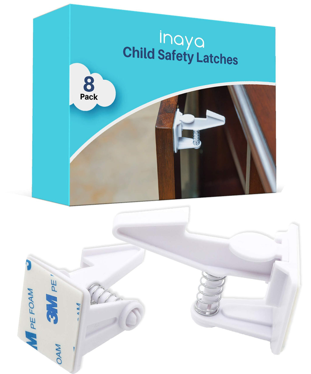 Cabinet Locks Child Safety Latches (8 Pack) - Baby Proofing Cabinets & Drawers Locks - Child Proof Your Home - No Drilling & No Tools Required! - NewNest Australia