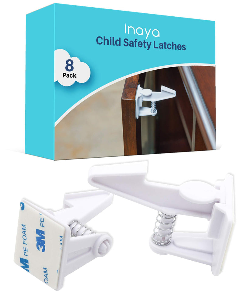 Cabinet Locks Child Safety Latches (8 Pack) - Baby Proofing Cabinets & Drawers Locks - Child Proof Your Home - No Drilling & No Tools Required! - NewNest Australia