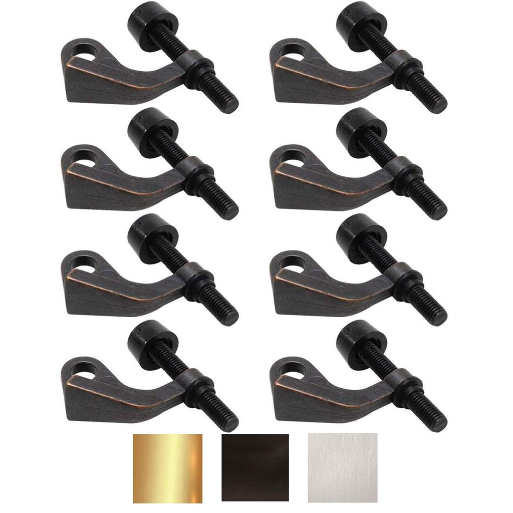 Litepak Hinge Pin Door Stop Heavy Duty Guard Adjustable Door Saver (8 Pack, Oil Rubbed Bronze) 8 Pack Oil-Rubbed Bronze - NewNest Australia