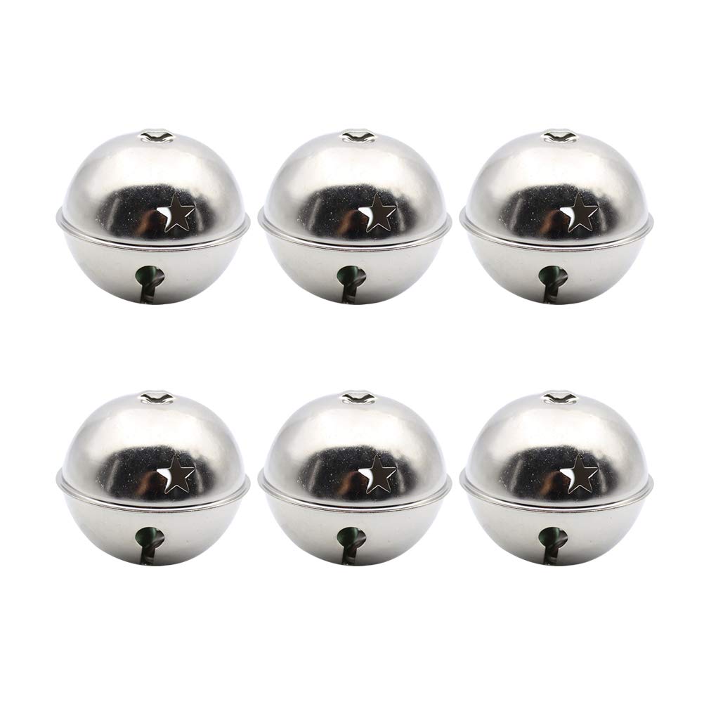 Supvox Jingle Bells,Craft Bells Bulk Christmas Silver Jingle Bells for Craft Festival Decoration - NewNest Australia