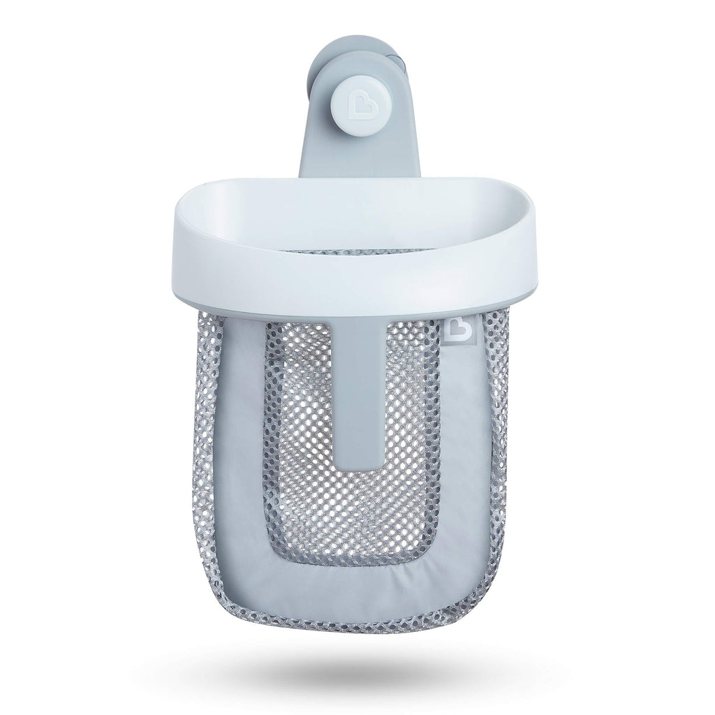 NewNest Australia - Munchkin Hanging Bath Toy Storage with Quick Drying Mesh, Grey 