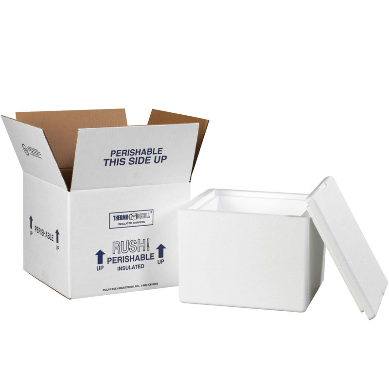 Insulated Shipping Kits, 9 1/2" x 9 1/2" x 7", White, 1/Case - NewNest Australia