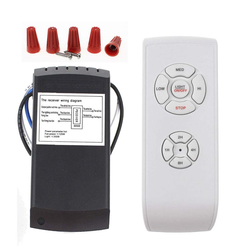Universal Ceiling Fan Remote Control Kit, 3-in-1 Ceiling Fan Light Timing & Speed Remote, for Hunter/Harbor Breeze/Westinghouse/Honeywell/Other Ceiling Fan lamp - NewNest Australia