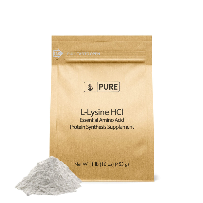Pure Original Ingredients L-Lysine HCl (1lb) Alpha Amino Acid, Non-GMO, Gluten-Free 1 Pound (Pack of 1) - NewNest Australia